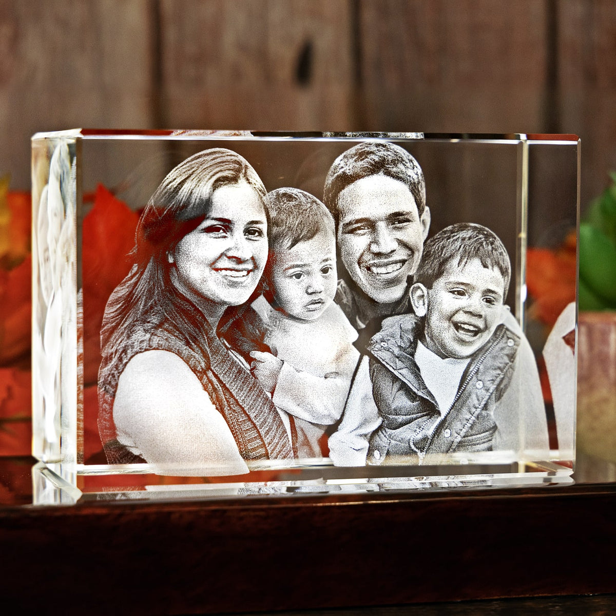 3D Crystal Rectangle For Dad