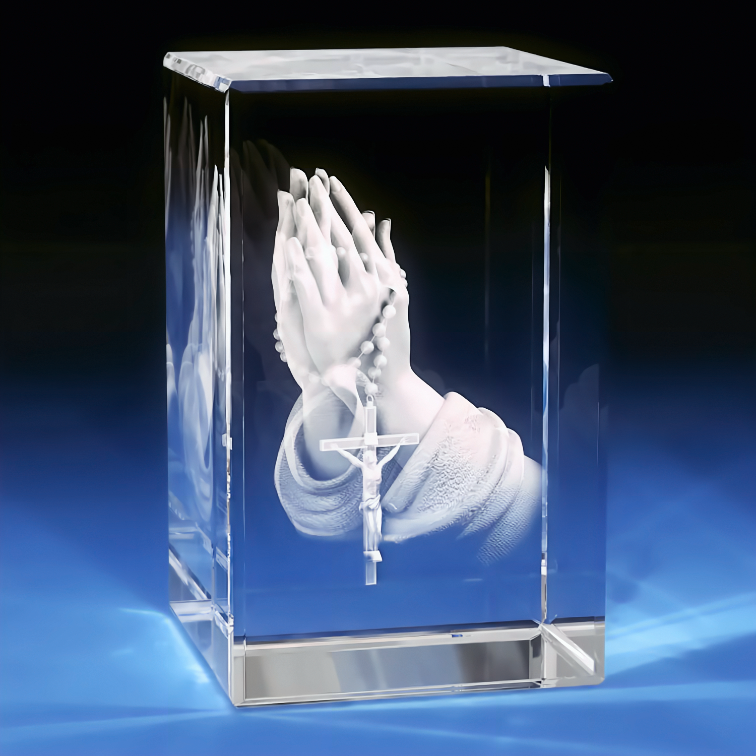 3D Crystal Portrait™ - Praying Hands