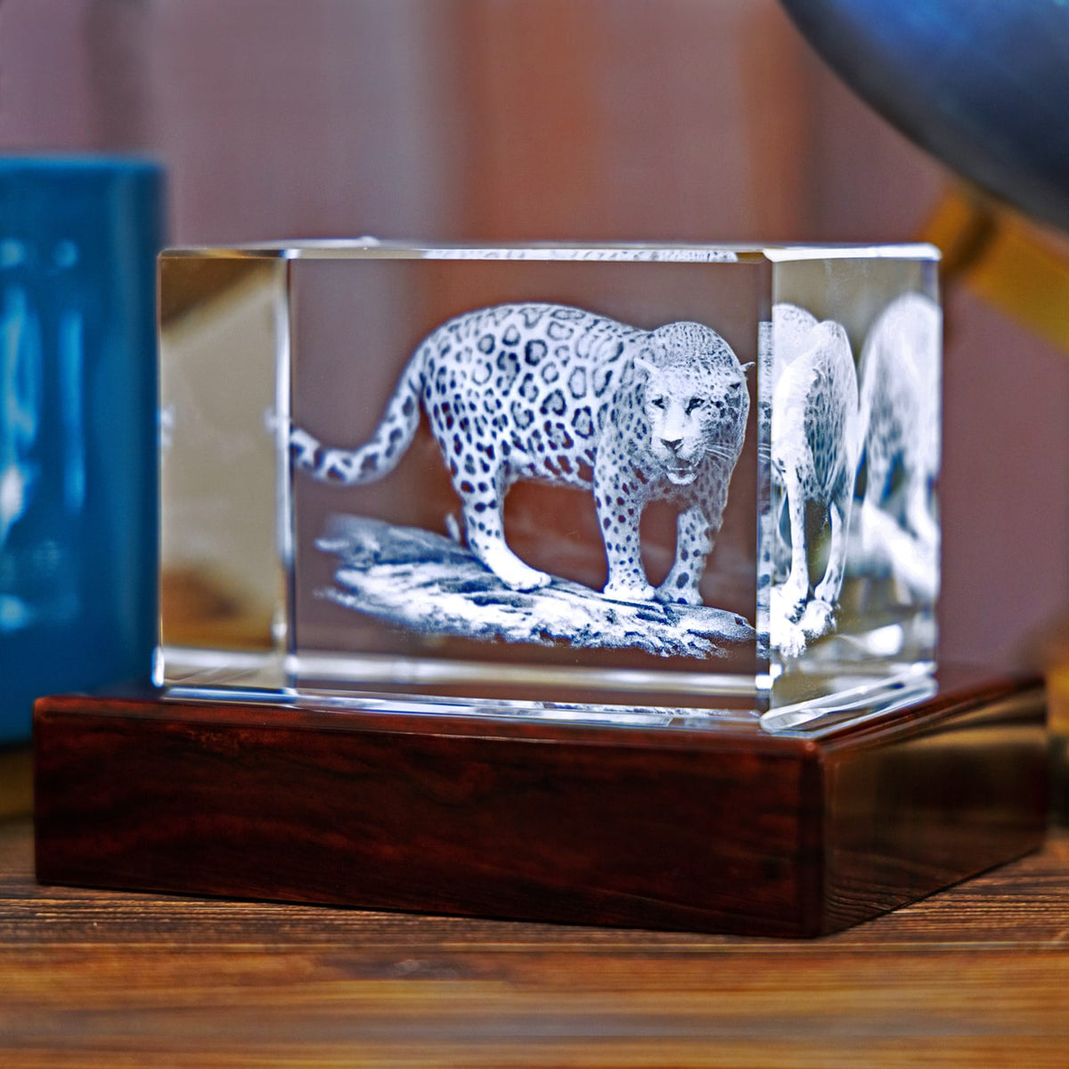3D Crystal Jaguar | 3D Laser Gifts