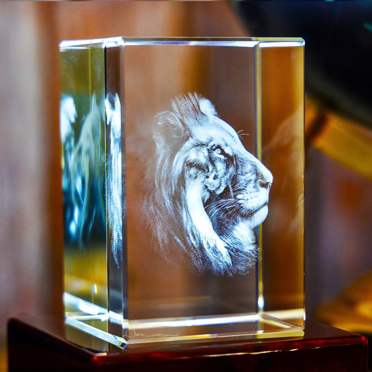 3D Crystal Lion | 3D Laser Gifts