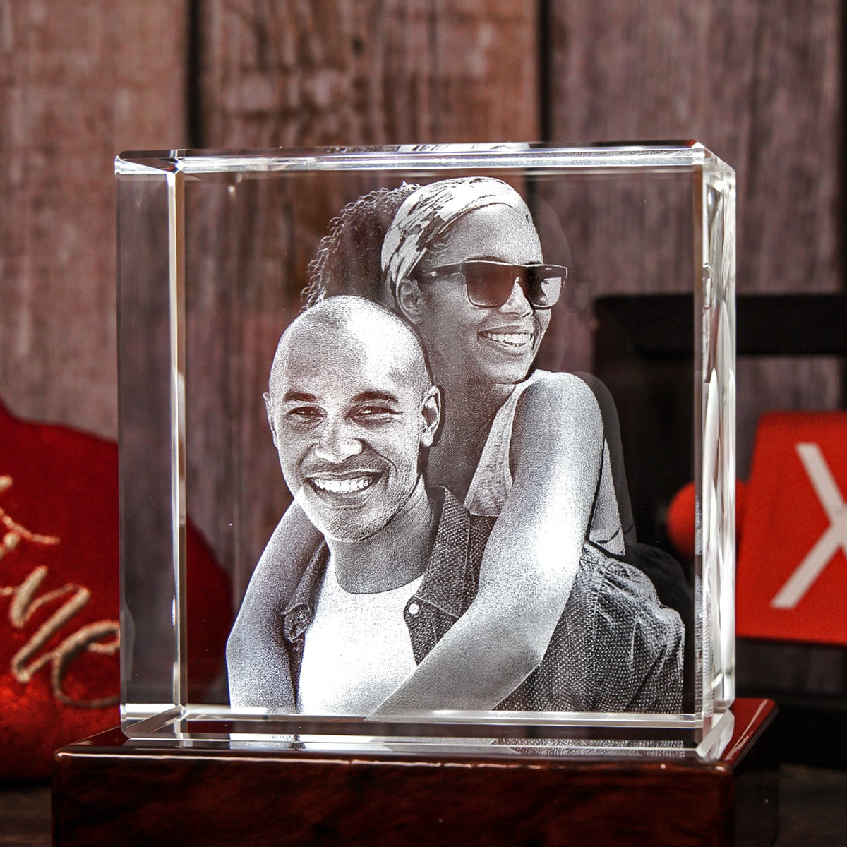 Father's Day 3D Crystal Photo Engraved Gift - 3DCRYSTALMEMORY