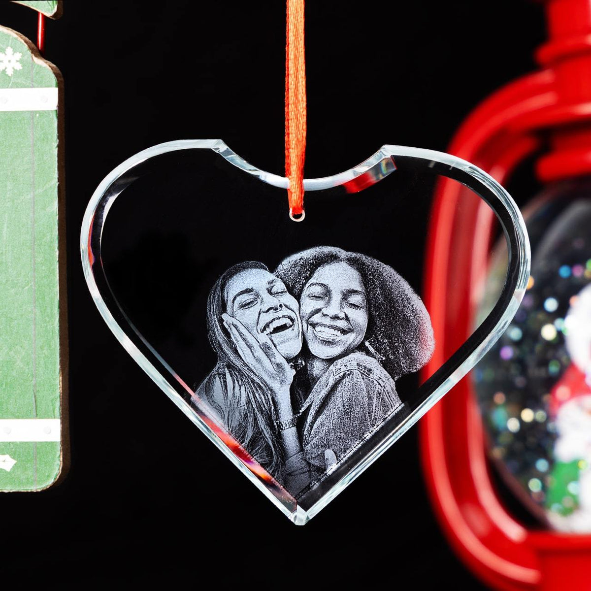 Crystal Ornament Heart | 3D Laser Gifts