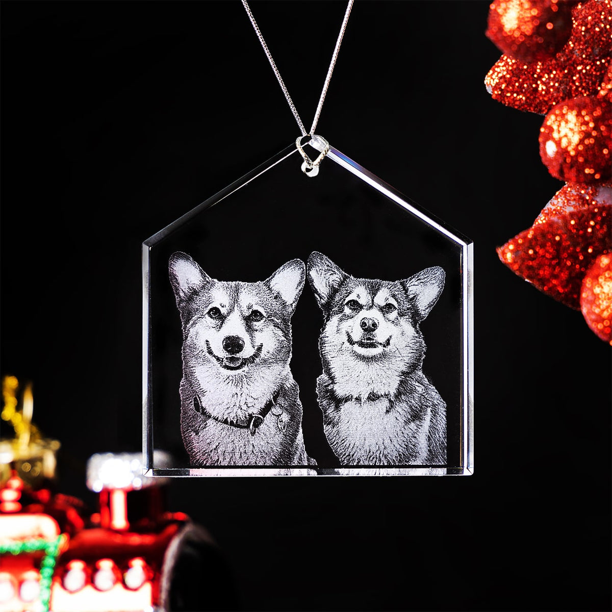 Crystal Ornament House | 3D Laser Gifts